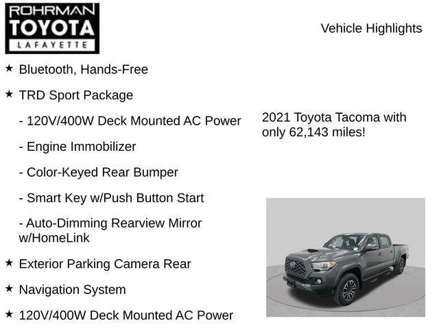 2021 Toyota TACOMA TRD SPORT TRD Sport V6