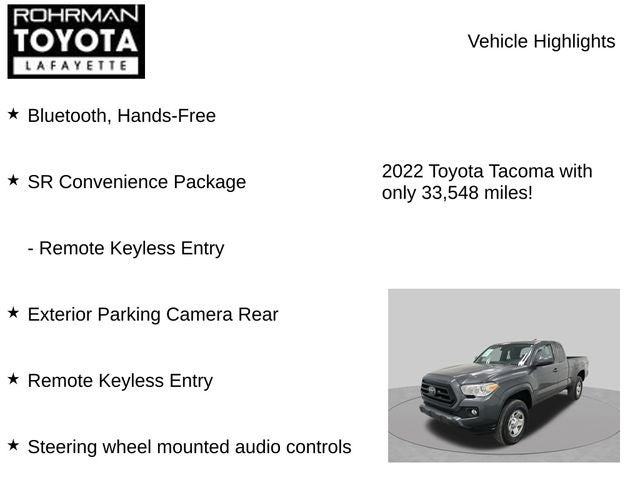 2022 Toyota Tacoma SR
