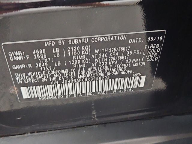 2019 Subaru Outback 2.5i Premium