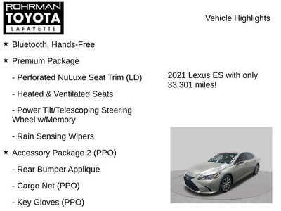 2021 Lexus ES 250