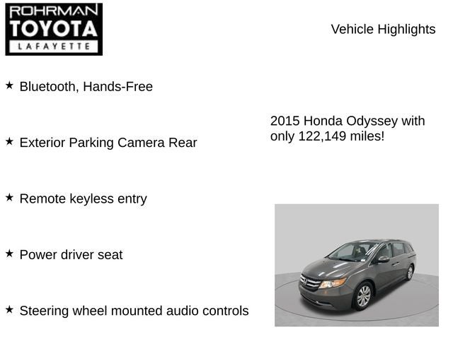 2015 Honda Odyssey EX-L