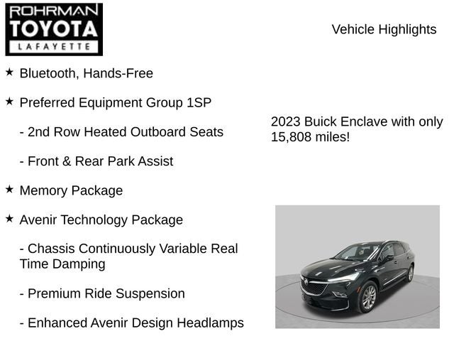 2023 Buick Enclave Avenir
