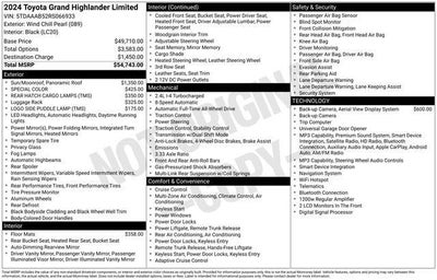 2024 Toyota Grand Highlander Limited