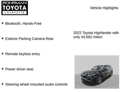 2022 Toyota Highlander XLE