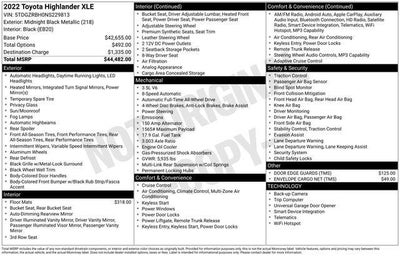 2022 Toyota Highlander XLE