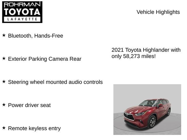 2021 Toyota Highlander XLE