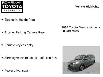 2018 Toyota Sienna LE 7 Passenger