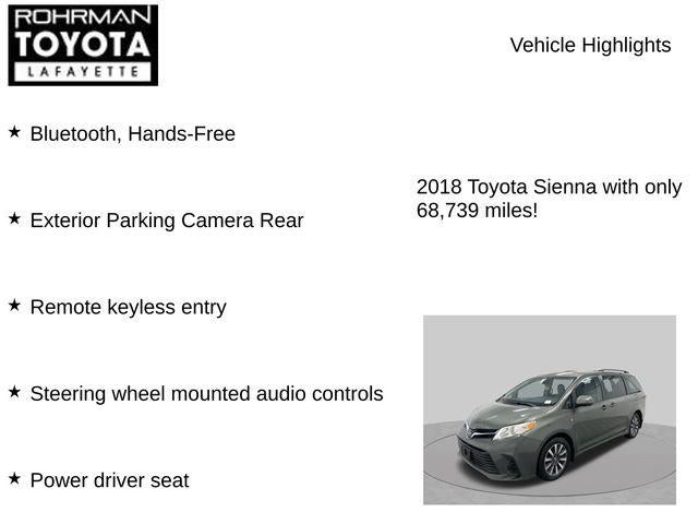 2018 Toyota Sienna LE 7 Passenger
