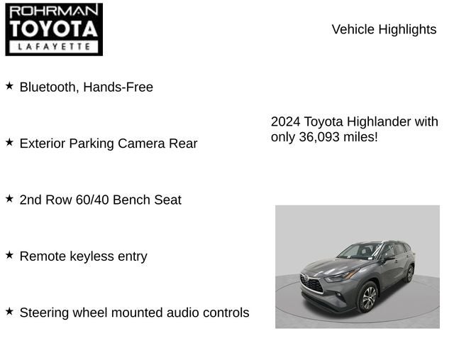 2024 Toyota Highlander Hybrid XLE