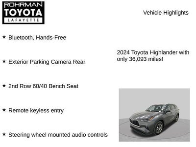 2024 Toyota Highlander Hybrid XLE