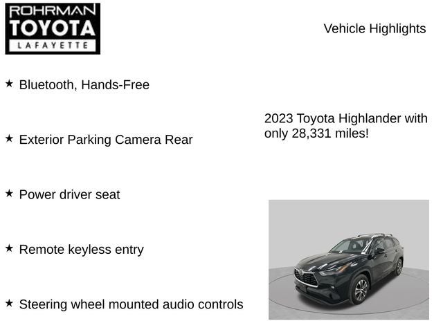 2023 Toyota Highlander XLE