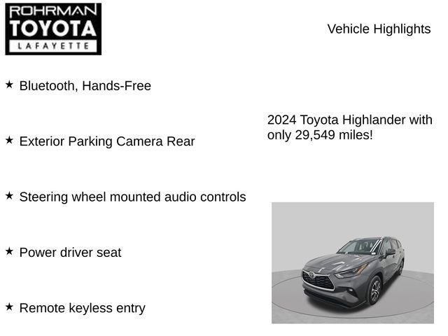 2024 Toyota Highlander XLE
