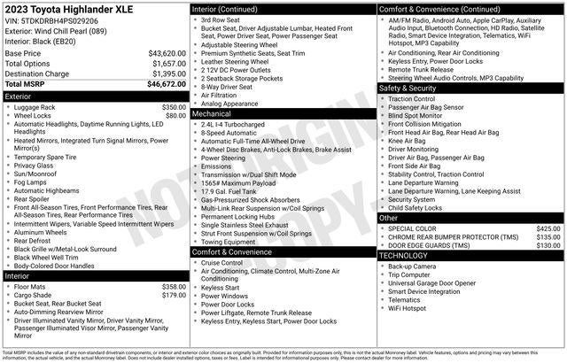 2023 Toyota Highlander XLE