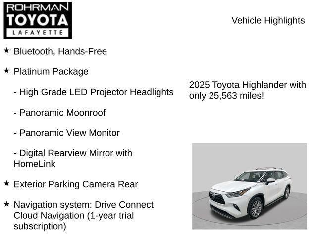 2025 Toyota Highlander Platinum