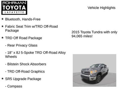 2015 Toyota TUNDRA 4X4 SR5 CrewMax