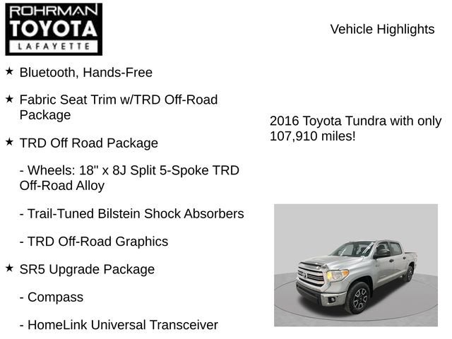 2016 Toyota Tundra SR5 CrewMax