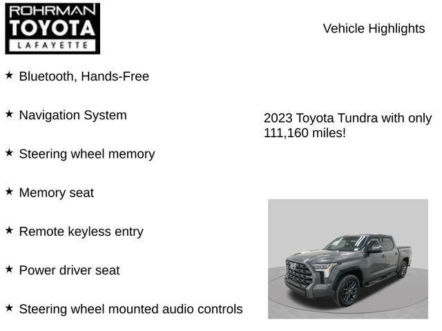 2023 Toyota Tundra Platinum