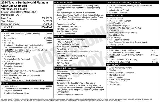 2024 Toyota Tundra i-FORCE MAX Platinum