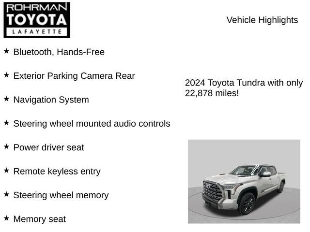 2024 Toyota Tundra i-FORCE MAX Platinum
