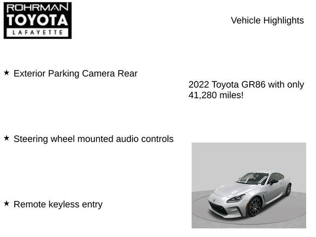 2022 Toyota GR86 Base