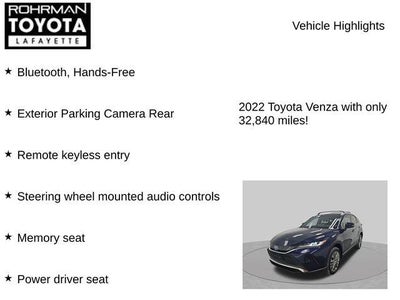 2022 Toyota Venza XLE