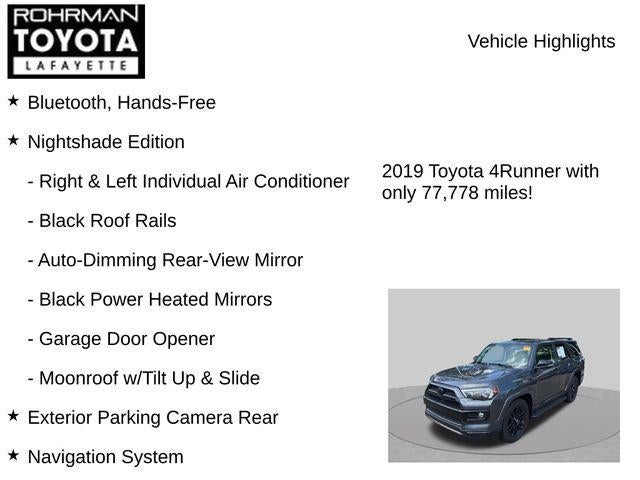 2019 Toyota 4Runner Limited Nightshade