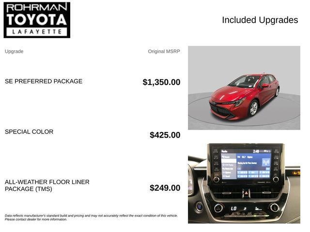 2022 Toyota Corolla Hatchback SE