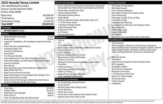 2023 Hyundai Venue Limited