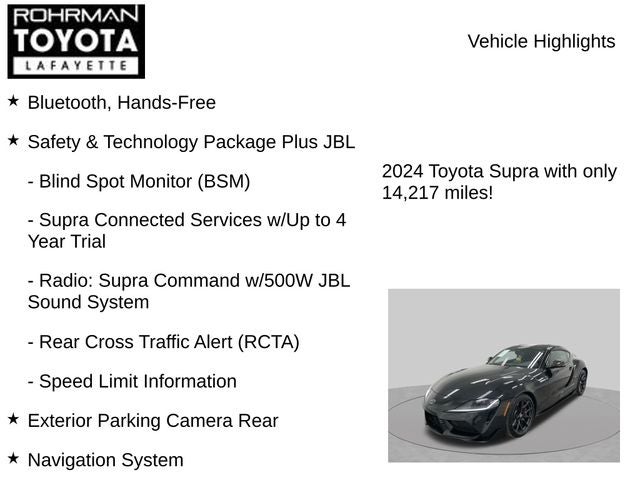 2024 Toyota GR Supra 3.0