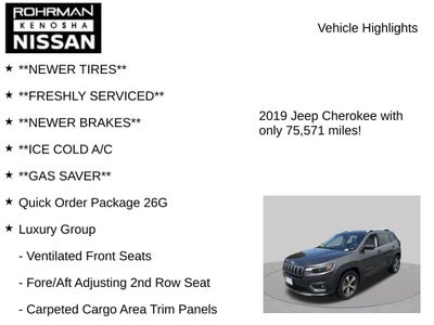 2019 Jeep Cherokee Limited 3.2L V6