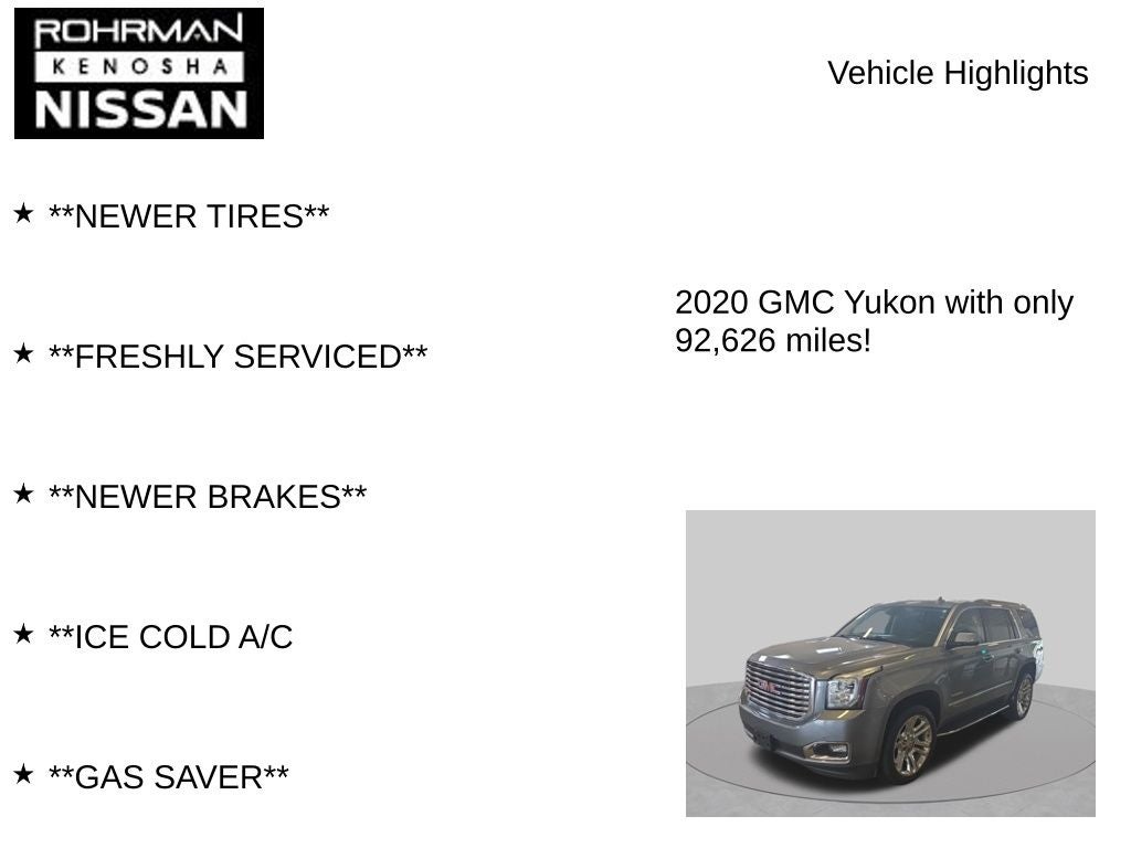 2020 GMC Yukon SLT