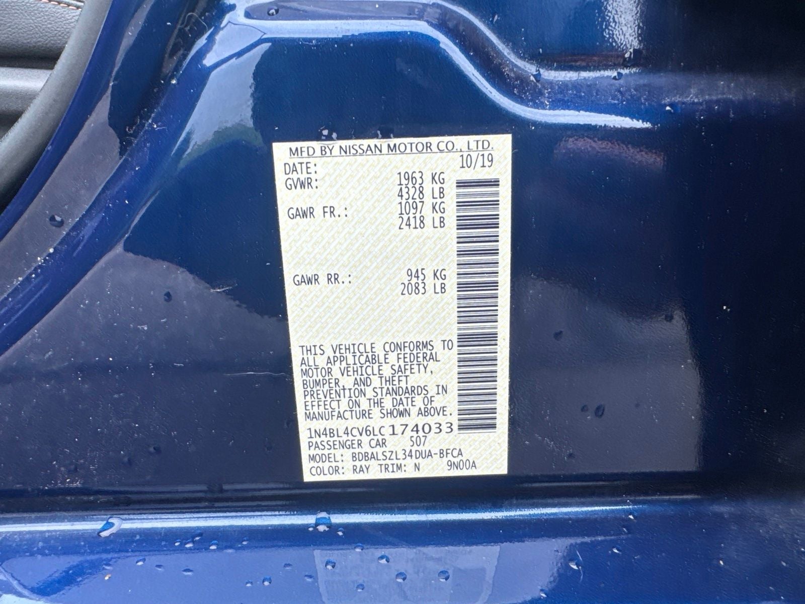 2020 Nissan Altima 2.5 SR