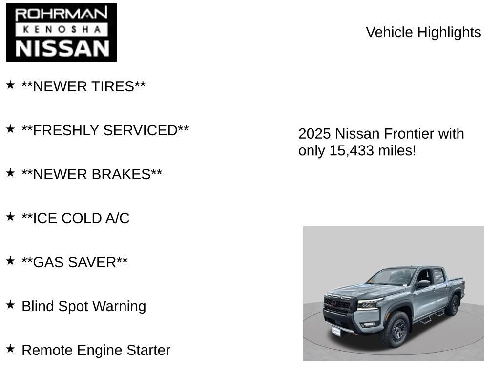 2025 Nissan Frontier PRO-4X