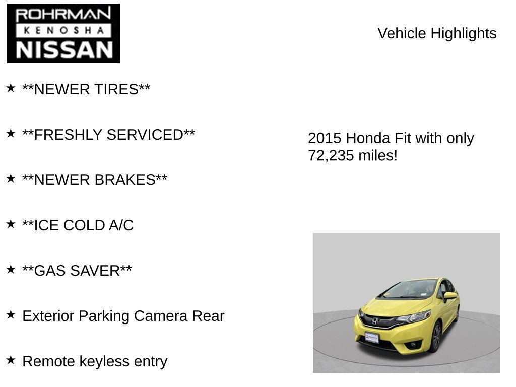 2015 Honda Fit EX-L