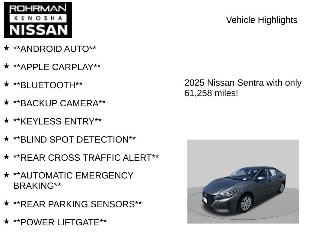 2025 Nissan Sentra S