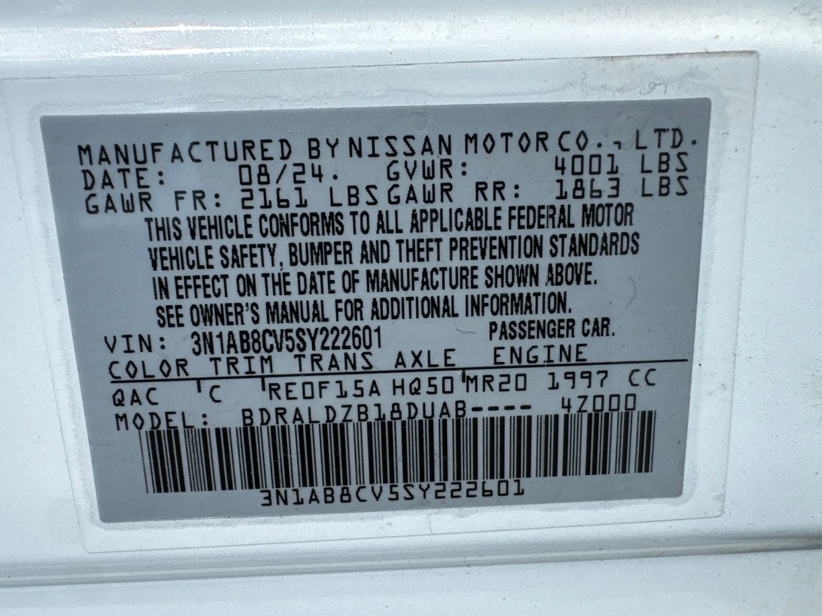 2025 Nissan Sentra SV
