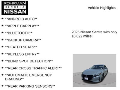 2025 Nissan Sentra SV