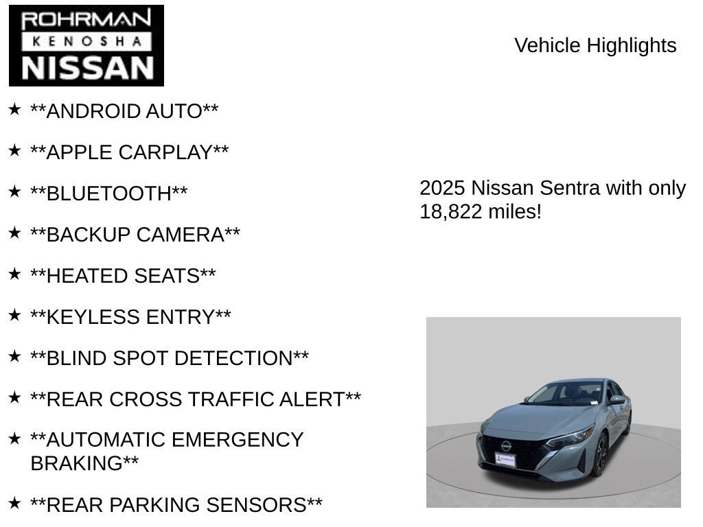 2025 Nissan Sentra SV