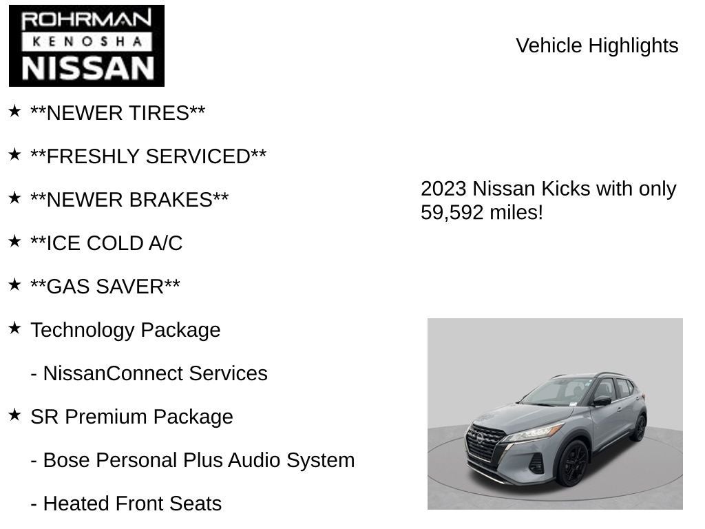 2023 Nissan Kicks SR