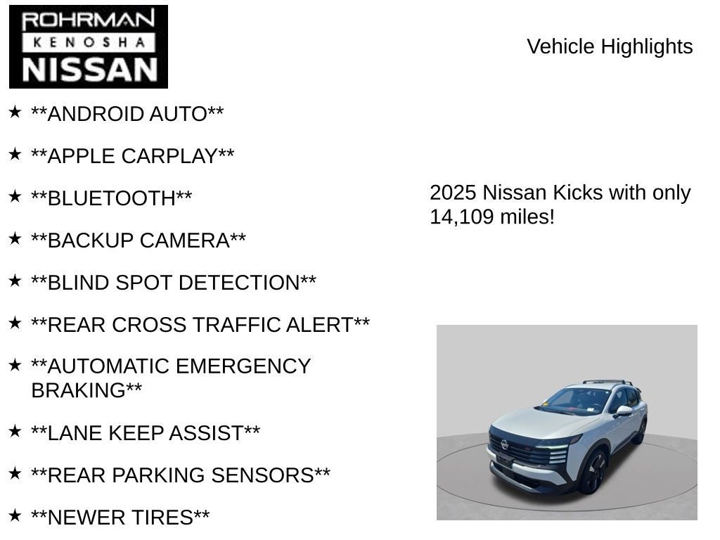 2025 Nissan Kicks SR