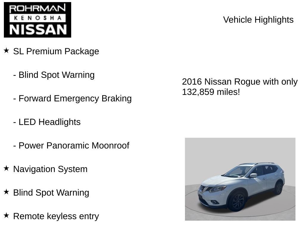 2016 Nissan Rogue SL