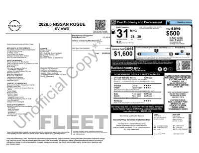 2026 Nissan Rogue SV