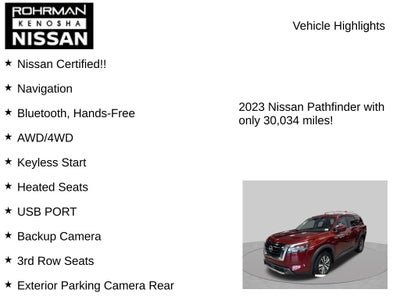 2023 Nissan Pathfinder SL