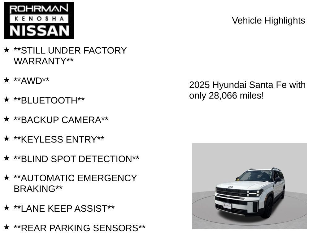 2025 Hyundai Santa Fe XRT