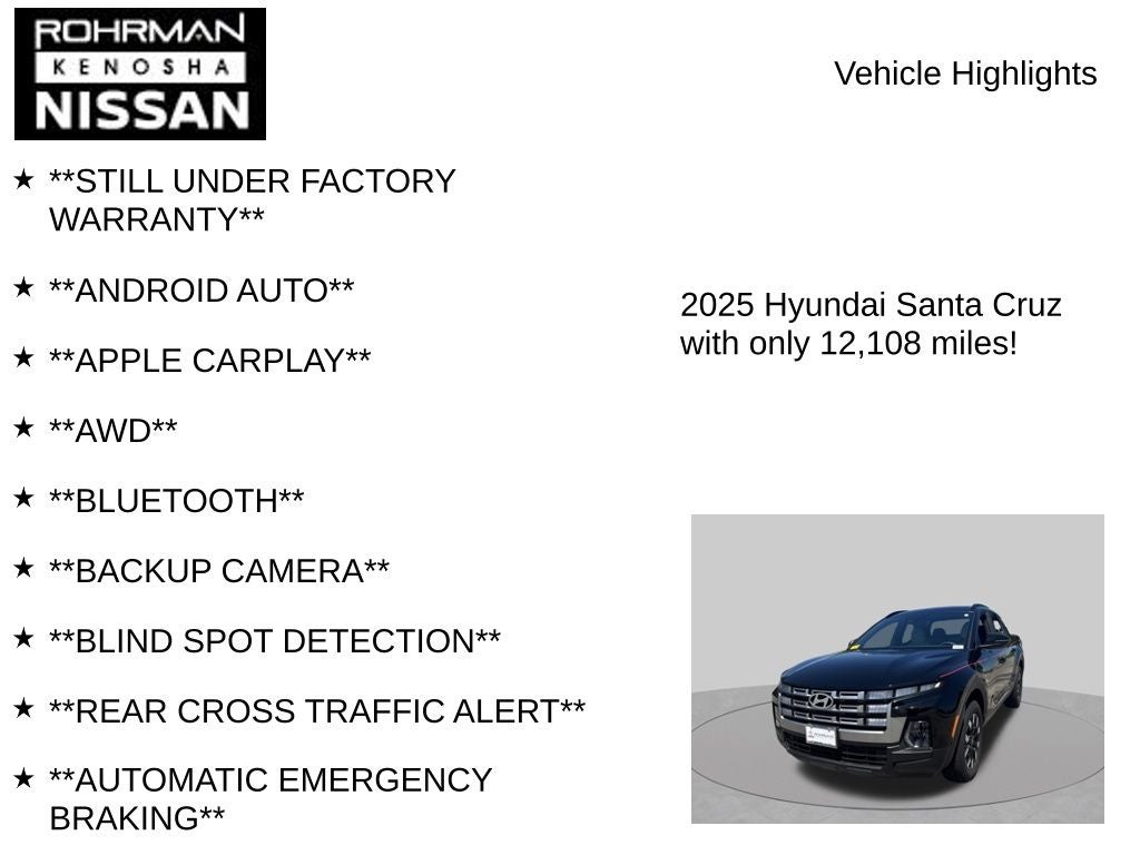 2025 Hyundai Santa Cruz SEL