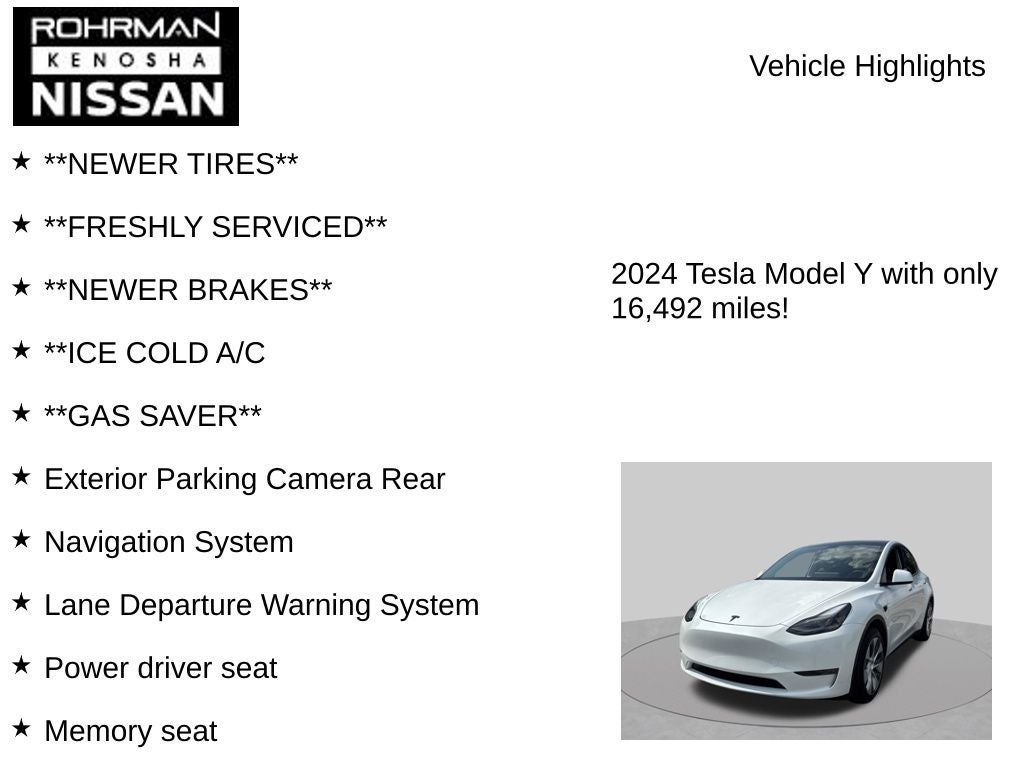 2024 Tesla Model Y Standard Range