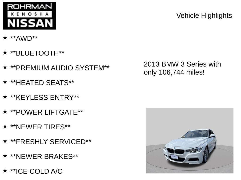 2013 BMW 3 Series 335i xDrive