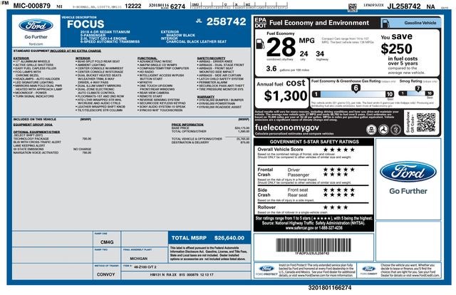 2018 Ford Focus Titanium