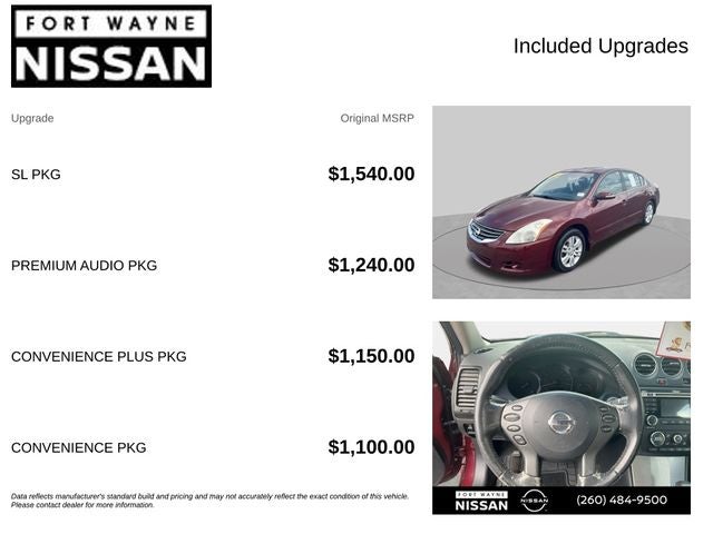 2010 Nissan Altima 2.5 SL