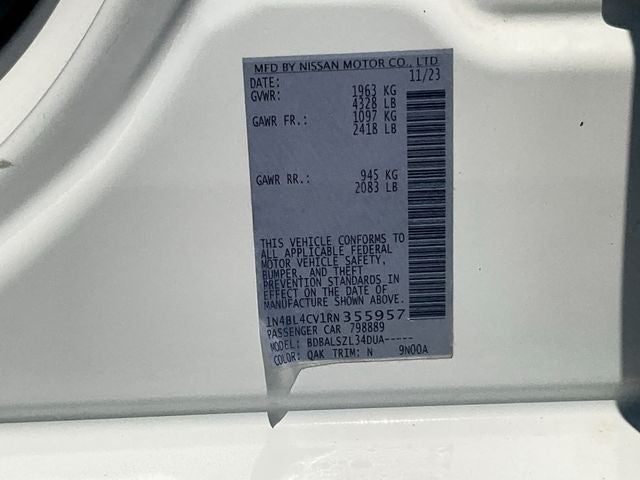 2024 Nissan Altima 2.5 SR